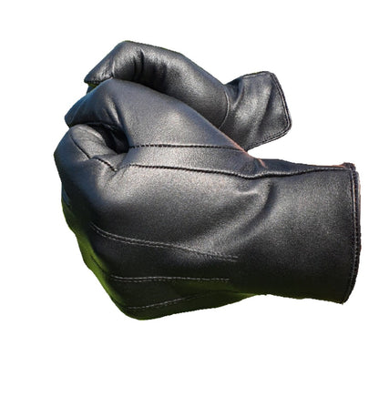 Hurlford Adults XLarge Black Leather Gloves