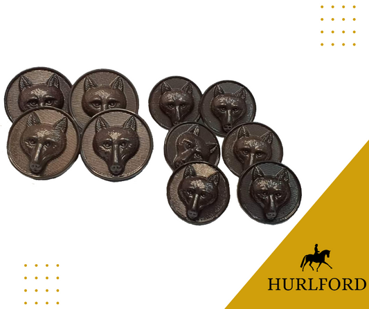 Brown Foxhead Button Sets